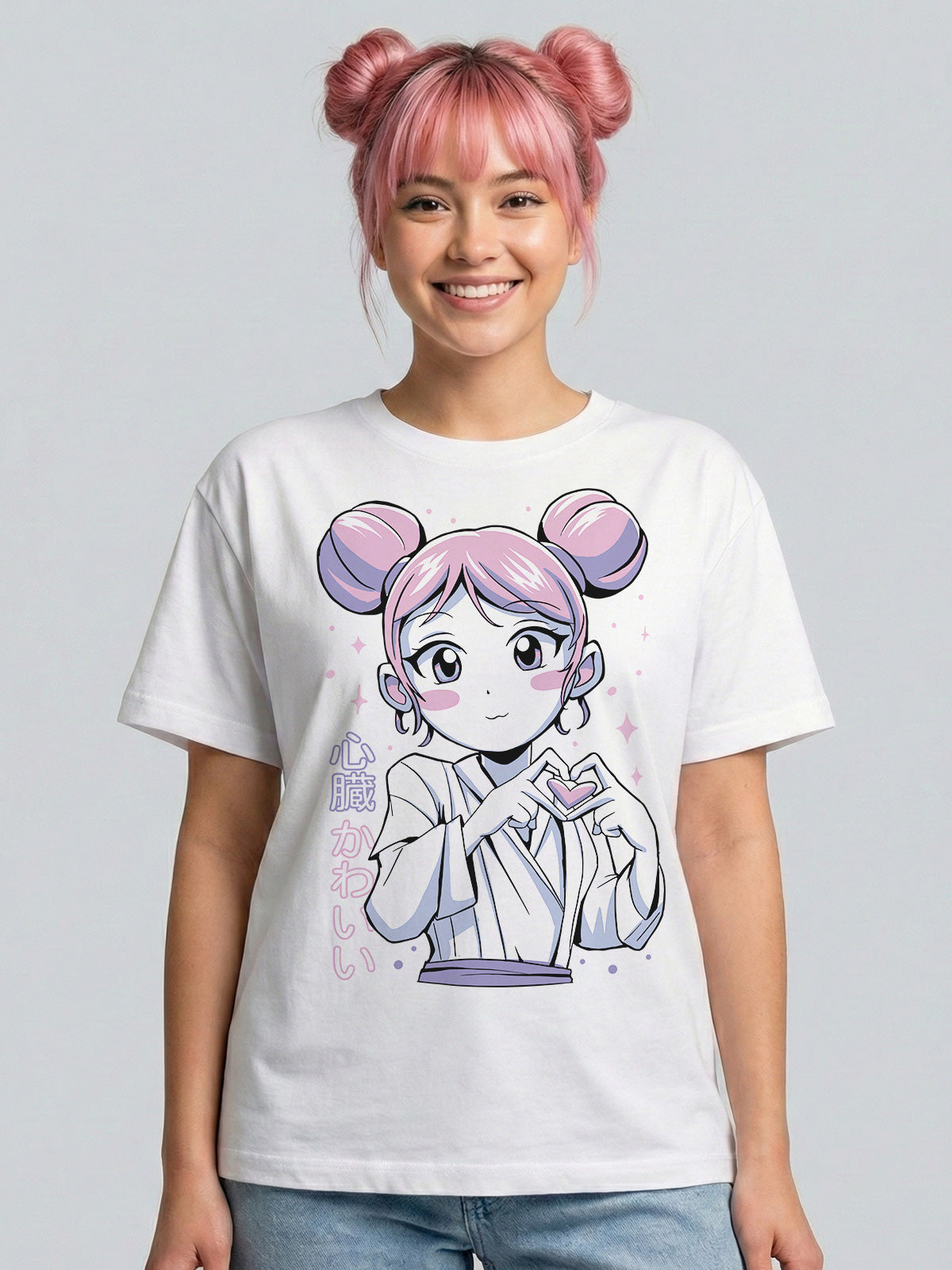 Camiseta Oversized Anime Love - Senkai Store