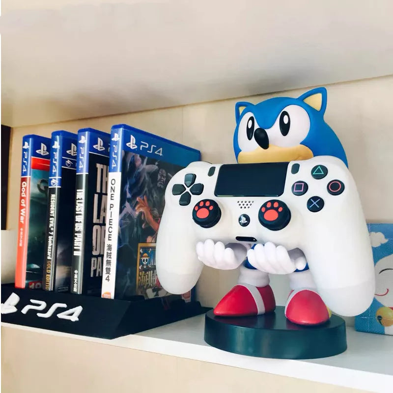 Figura Sonic - Soporte para Móvil y Mando de Juego