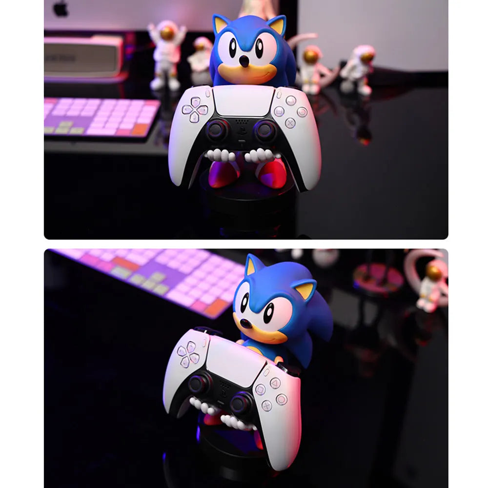 Figura Sonic - Soporte para Móvil y Mando de Juego