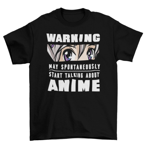 Camiseta Anime Warning - Senkai Store
