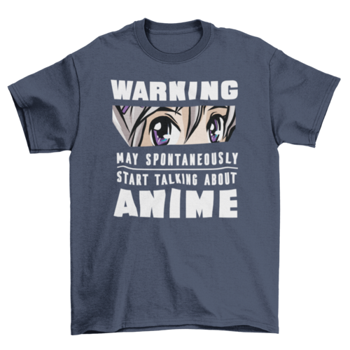 Camiseta Anime Warning - Senkai Store