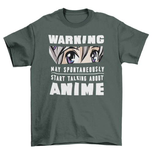 Camiseta Anime Warning - Senkai Store