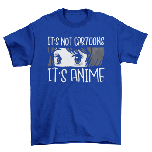 Camiseta "Not Cartoons, Anime" - Senkai Store