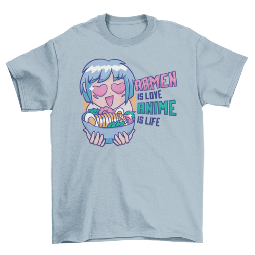 Camiseta Ramen & Anime - Senkai Store