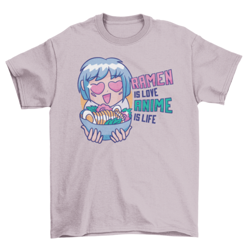 Camiseta Ramen & Anime - Senkai Store