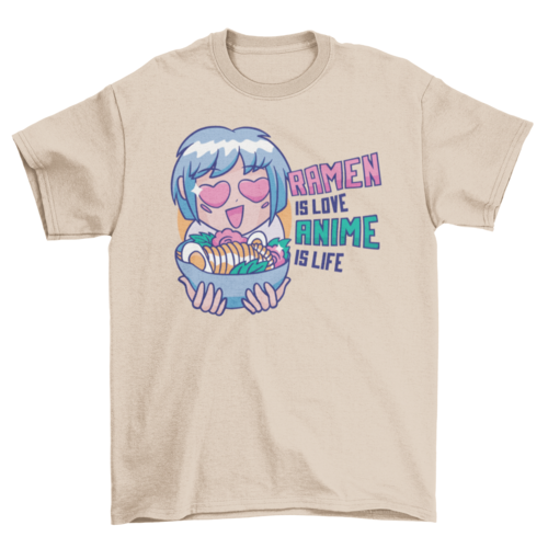 Camiseta Ramen & Anime - Senkai Store