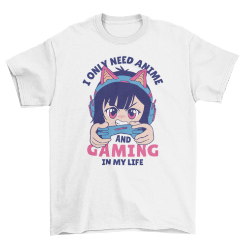 Camiseta Anime & Gaming - Senkai Store
