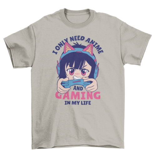 Camiseta Anime & Gaming - Senkai Store