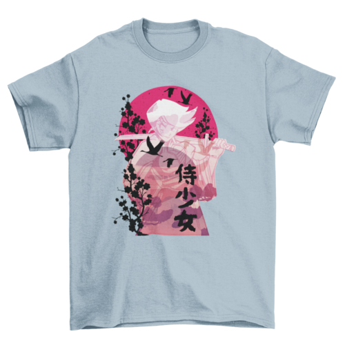 Camiseta Anime - Mujer Samurái