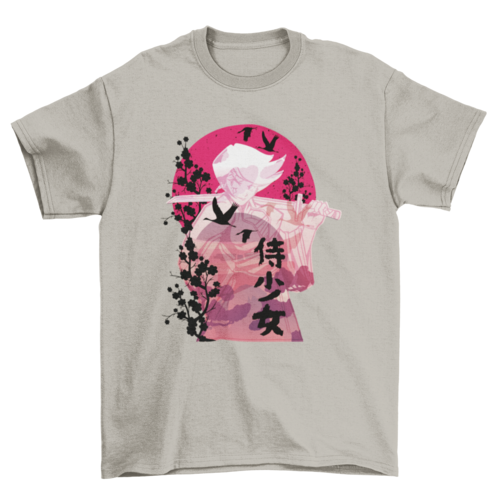 Camiseta Anime - Mujer Samurái