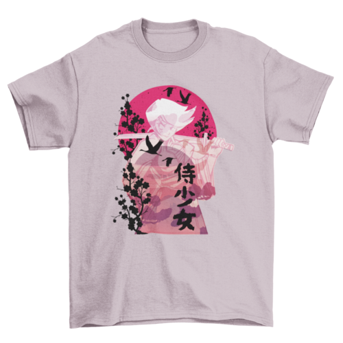 Camiseta Anime - Mujer Samurái
