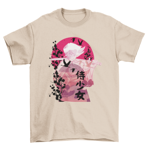 Camiseta Anime - Mujer Samurái