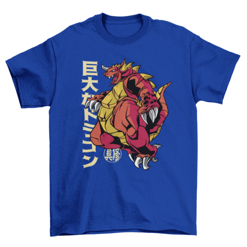 Camiseta Anime - Dragón Monstruo Japonés