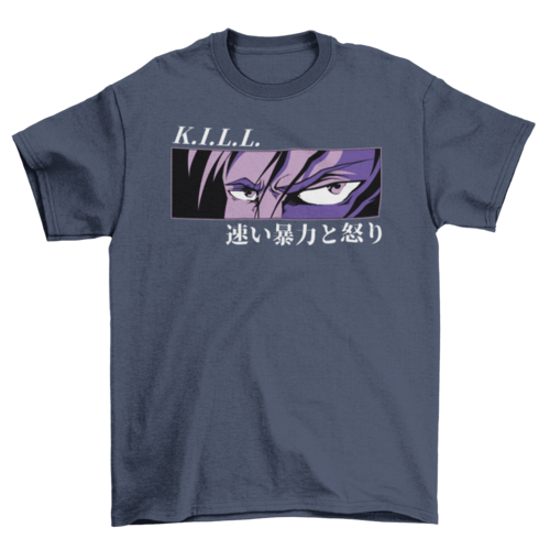 Camiseta Anime - Ojos Furiosos